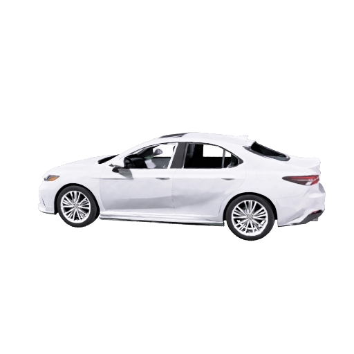 Interactive 3D model of a 2025 Toyota Camry made by the Car Image API