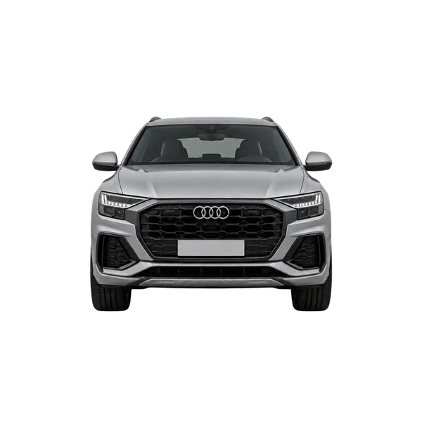 silver 2026 Audi Q8 front view