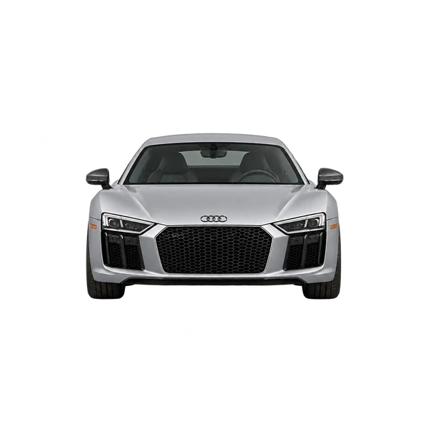silver 2019 Audi R8 front view