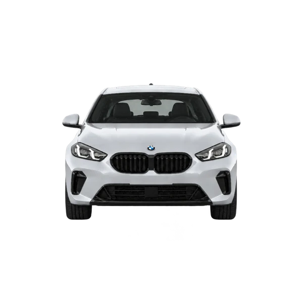 silver 2026 BMW 123 Xdrive front view