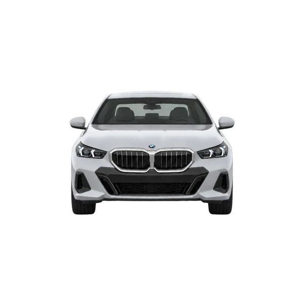 silver 2024 BMW 550E Xdrive front view