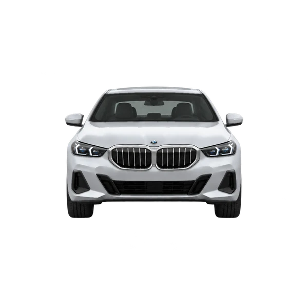 silver 2026 BMW 550E Xdrive front view