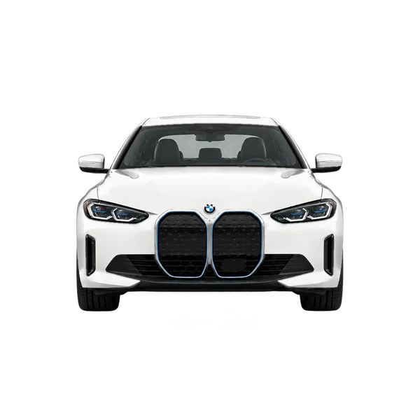 white 2022 BMW i4 front view