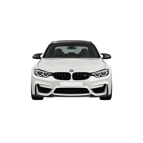 white 2020 BMW M3 front view