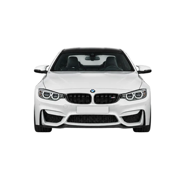white 2018 BMW M4 front view