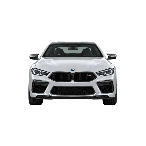 silver 2021 BMW M8 front view