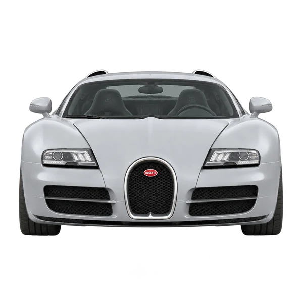 silver 2015 Bugatti Veyron front view