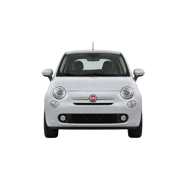 silver 2024 Fiat 500 front view