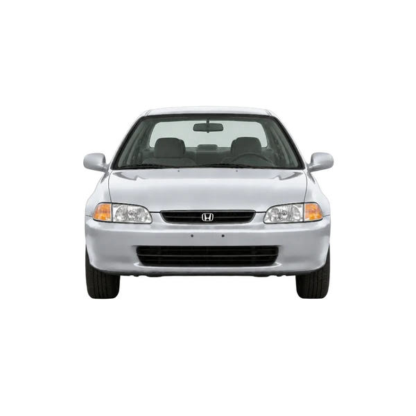 silver 2000 Honda Civic front view
