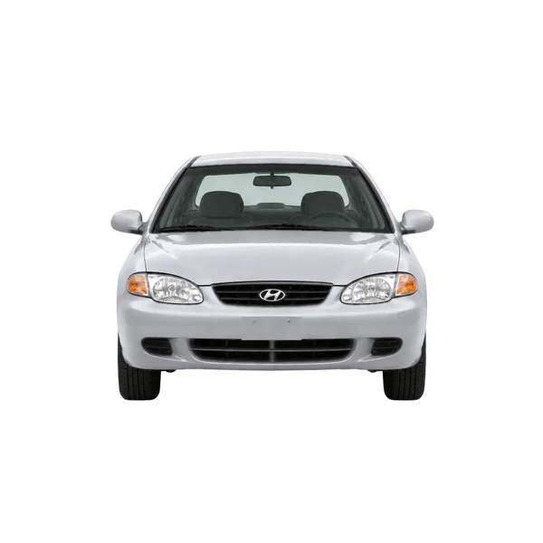 silver 1999 Hyundai Elantra front view