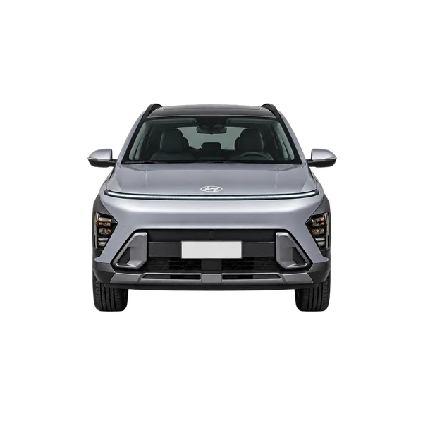 silver 2027 Hyundai Kona front view