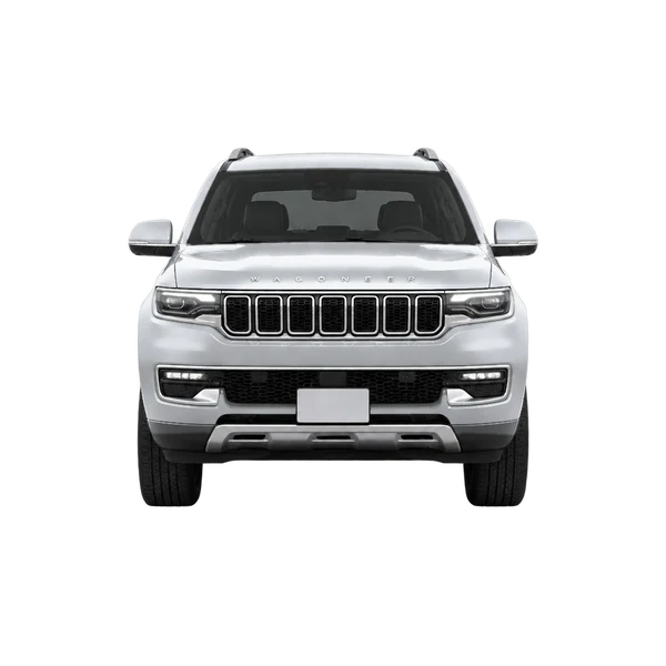 silver 2023 Jeep Wagoneer front view
