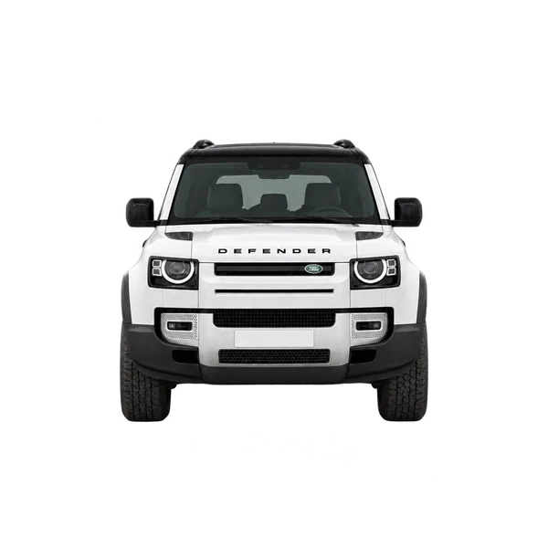 white 2023 Land Rover Defender front view