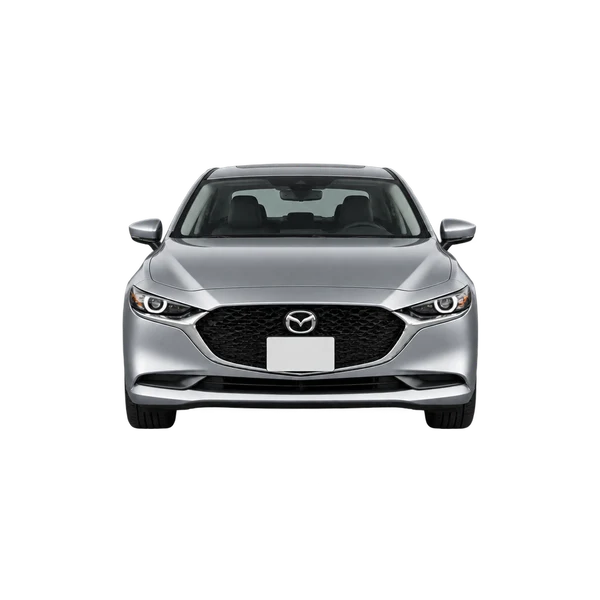 silver 2025 Mazda 3 front view