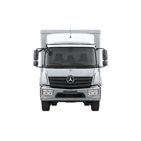 silver 2019 Mercedes-Benz Atego front view