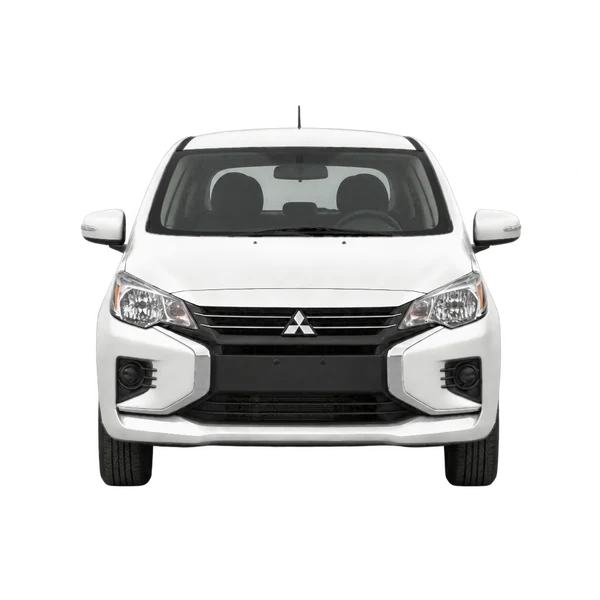 white 2021 Mitsubishi Mirage front view