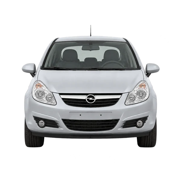 silver 2010 Opel Corsa front view