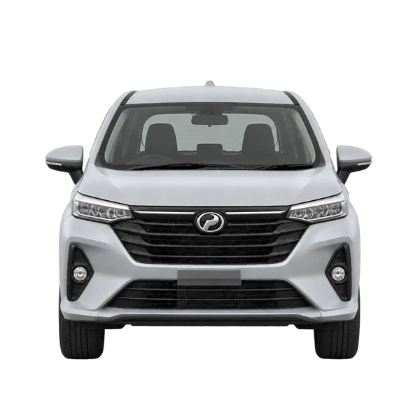 silver 2024 Perodua Alza front view