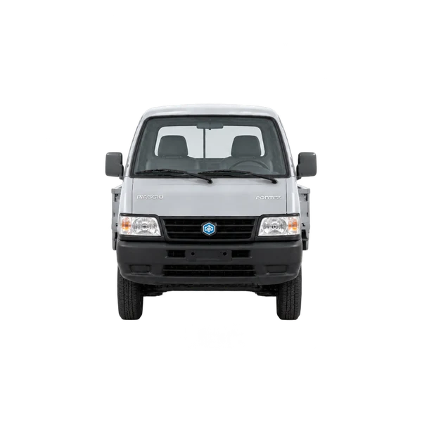 silver 2007 Piaggio Porter front view
