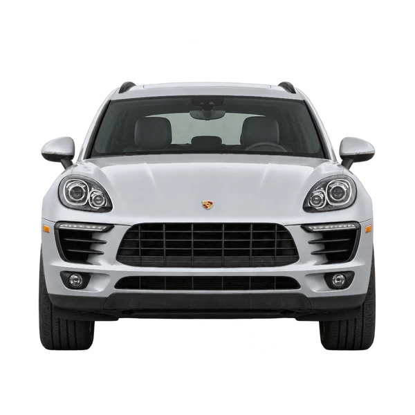 silver 2018 Porsche Macan front view