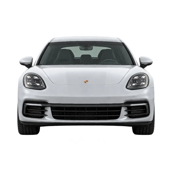 silver 2027 Porsche Panamera front view