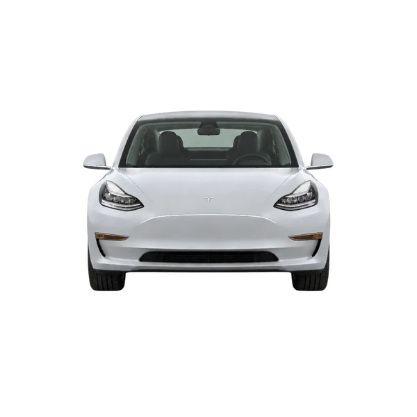 silver 2017 Tesla Model 3 front view