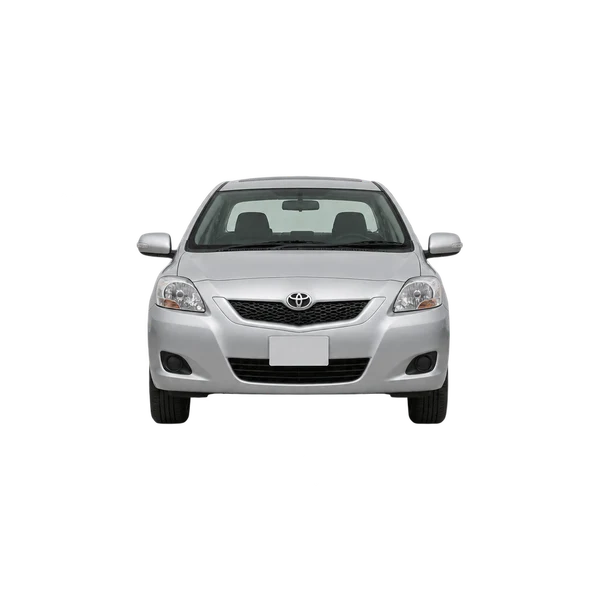 silver 2010 Toyota Belta front view