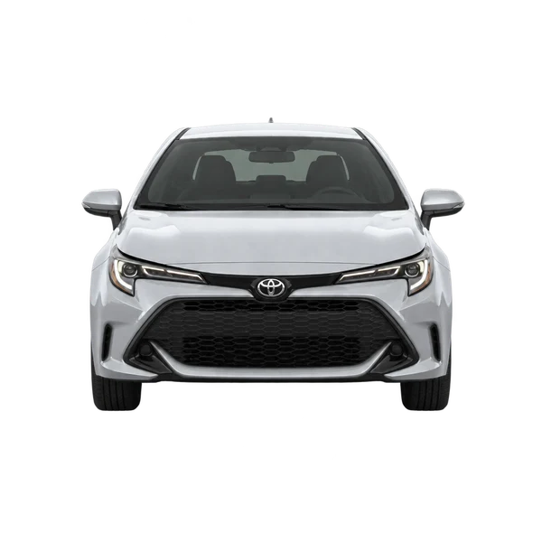 silver 2026 Toyota Corolla Hatchback front view