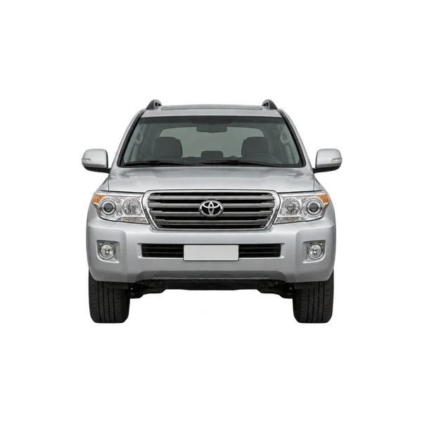 silver 2010 Toyota Land Cruiser V8 front view