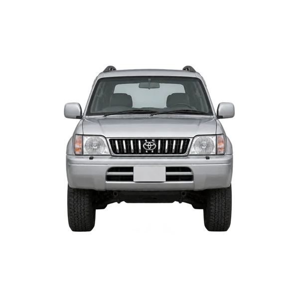 silver 2000 Toyota Landcruiser 90 3.0TD front view