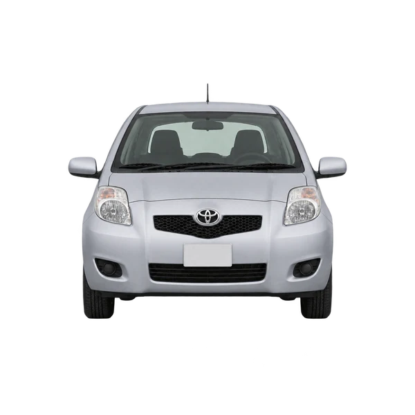 silver 2010 Toyota Vitz front view