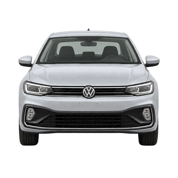 silver 2024 Volkswagen Virtus front view