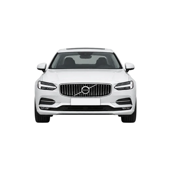 white 2018 Volvo S90 front view