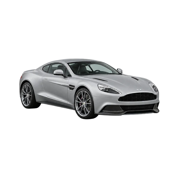 silver 2014 Aston Martin Vanquish front three-quarter (facing left) view