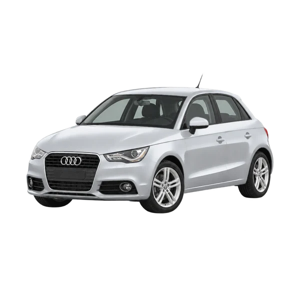 silver 2012 Audi A1 Sportback front three-quarter (facing left) view