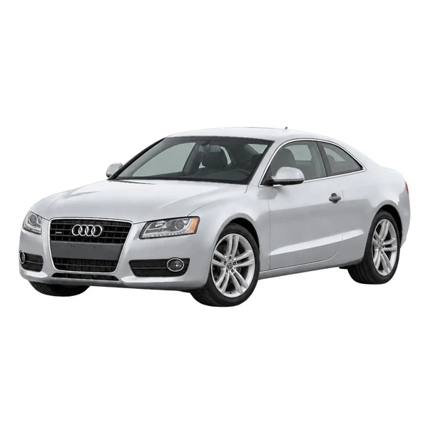 silver 2011 Audi A5 front three-quarter (facing left) view