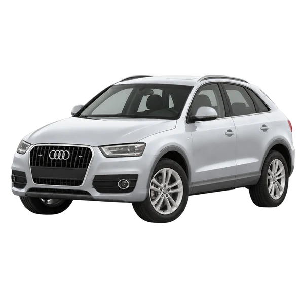 silver 2014 Audi Q3 front three-quarter (facing left) view
