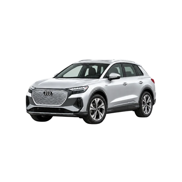 2027 AUDI Q4 — Front three-quarter (facing left), silver