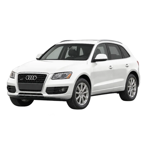 white 2017 Audi Q5 front three-quarter (facing left) view