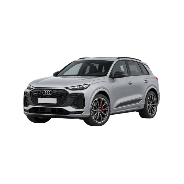 2027 AUDI SQ6 — Front three-quarter (facing left), silver