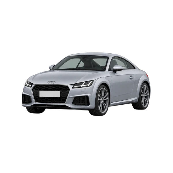 silver 2024 Audi TT front three-quarter (facing left) view