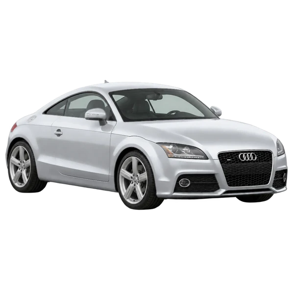 silver 2012 Audi TTS front three-quarter (facing left) view