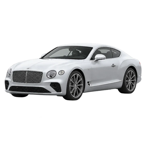 silver 2022 Bentley Continental front three-quarter (facing left) view