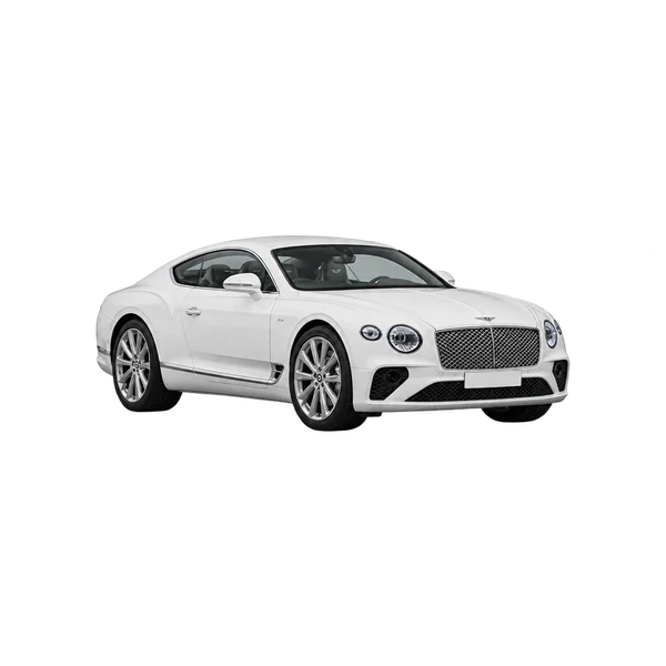 white 2022 Bentley Continental GT front three-quarter (facing left) view