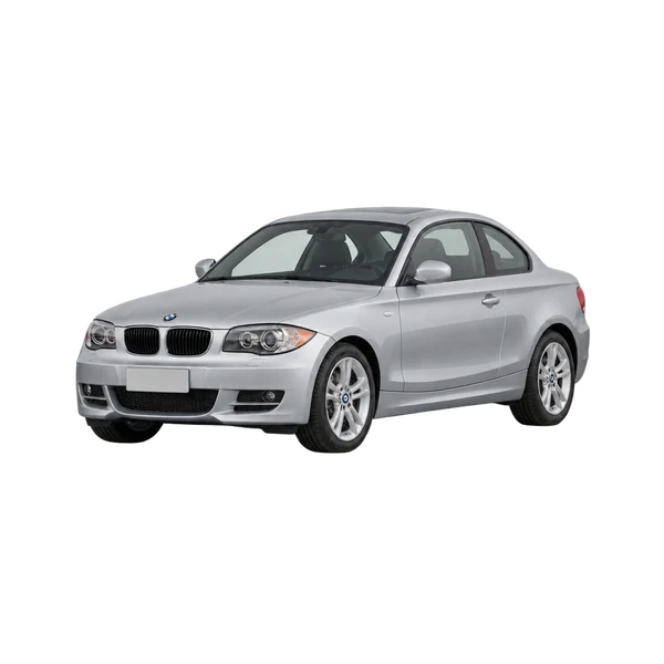 silver 2010 BMW 128i front three-quarter (facing left) view