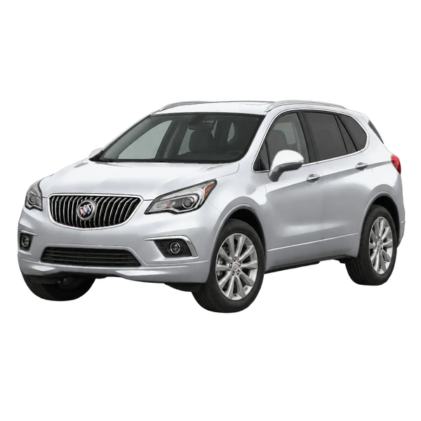 silver 2020 Buick Envision front three-quarter (facing left) view