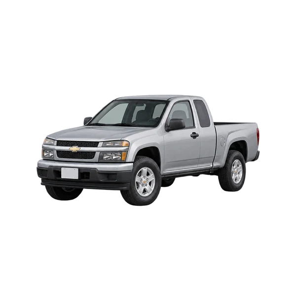 silver 2004 Chevrolet Colorado front three-quarter (facing left) view