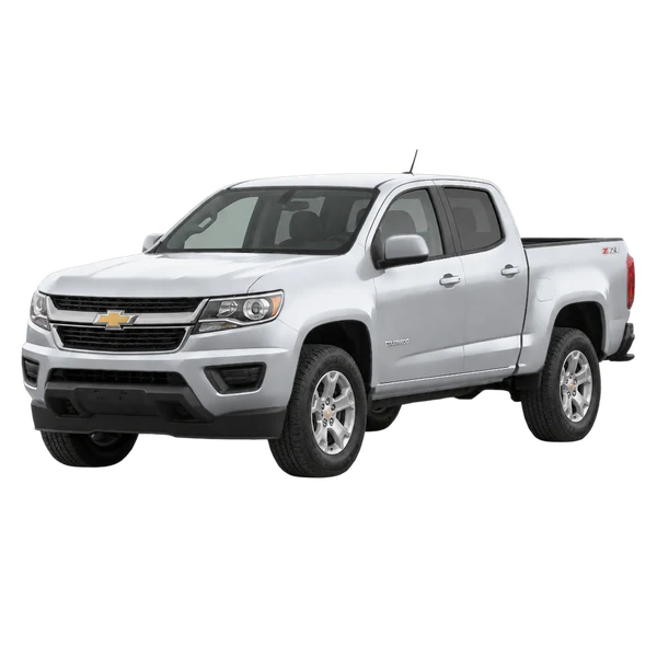 silver 2015 Chevrolet Colorado front three-quarter (facing left) view
