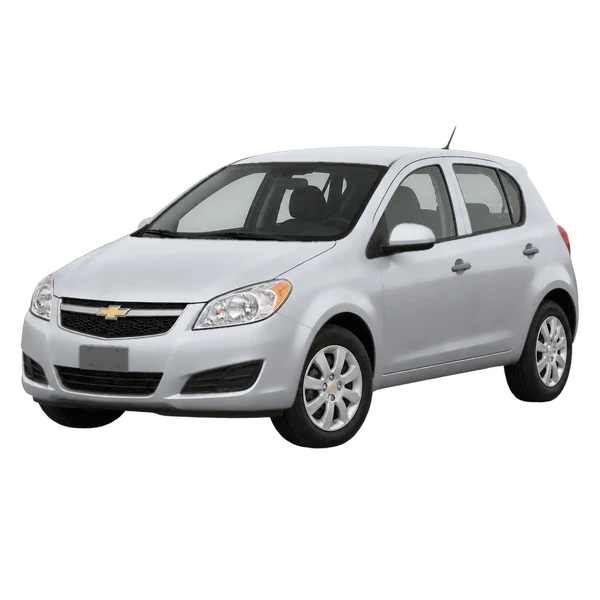 silver 2012 Chevrolet Corsa front three-quarter (facing left) view
