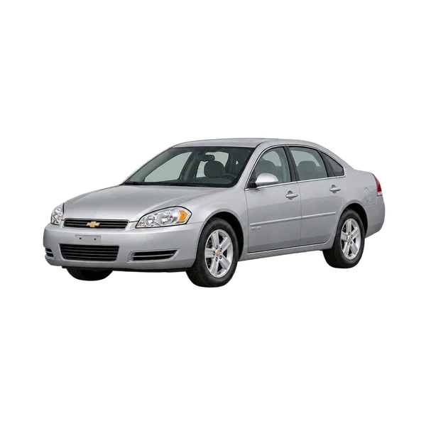 silver 2009 Chevrolet Impala front three-quarter (facing left) view